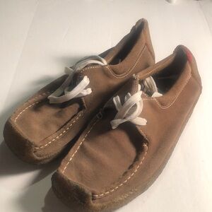 Woman’s Y2k yellow box lace up shoes